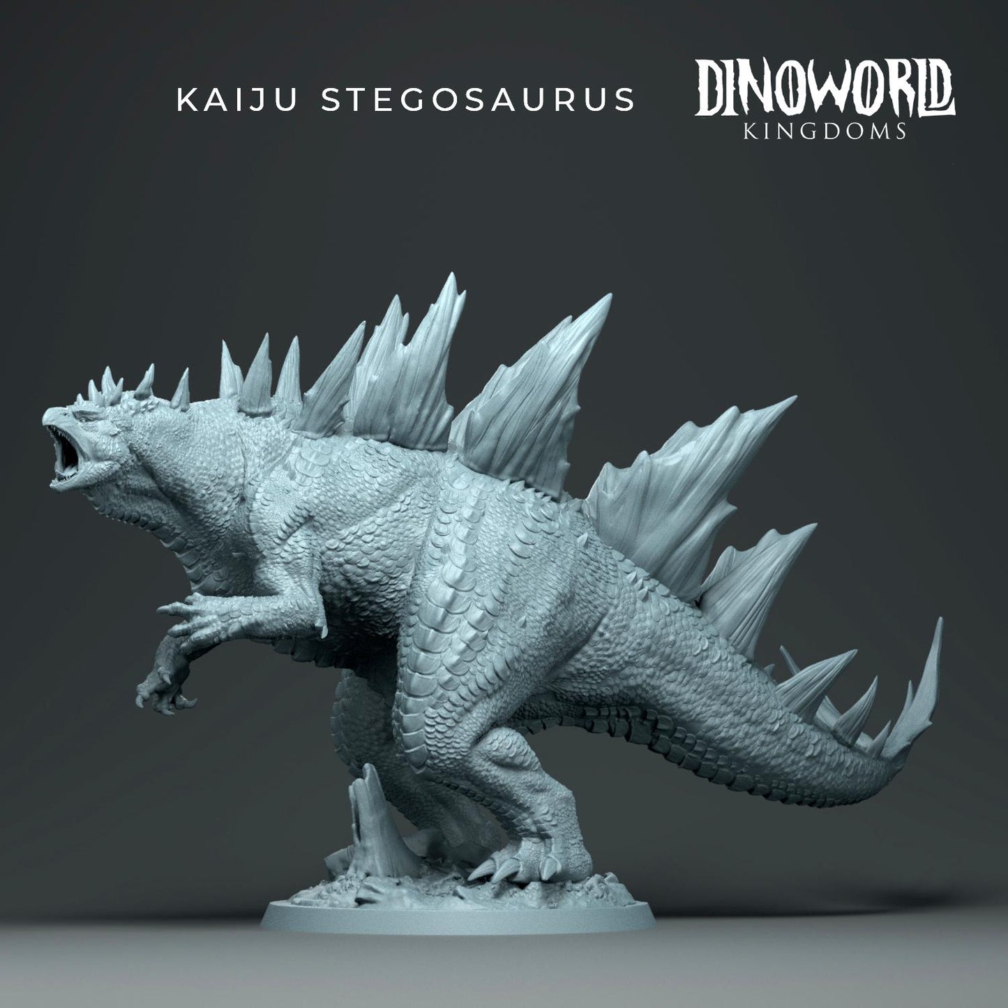 Kaiju Stegosaurus by Dinoworld Kingdoms | Please Read Description | Print on Demand