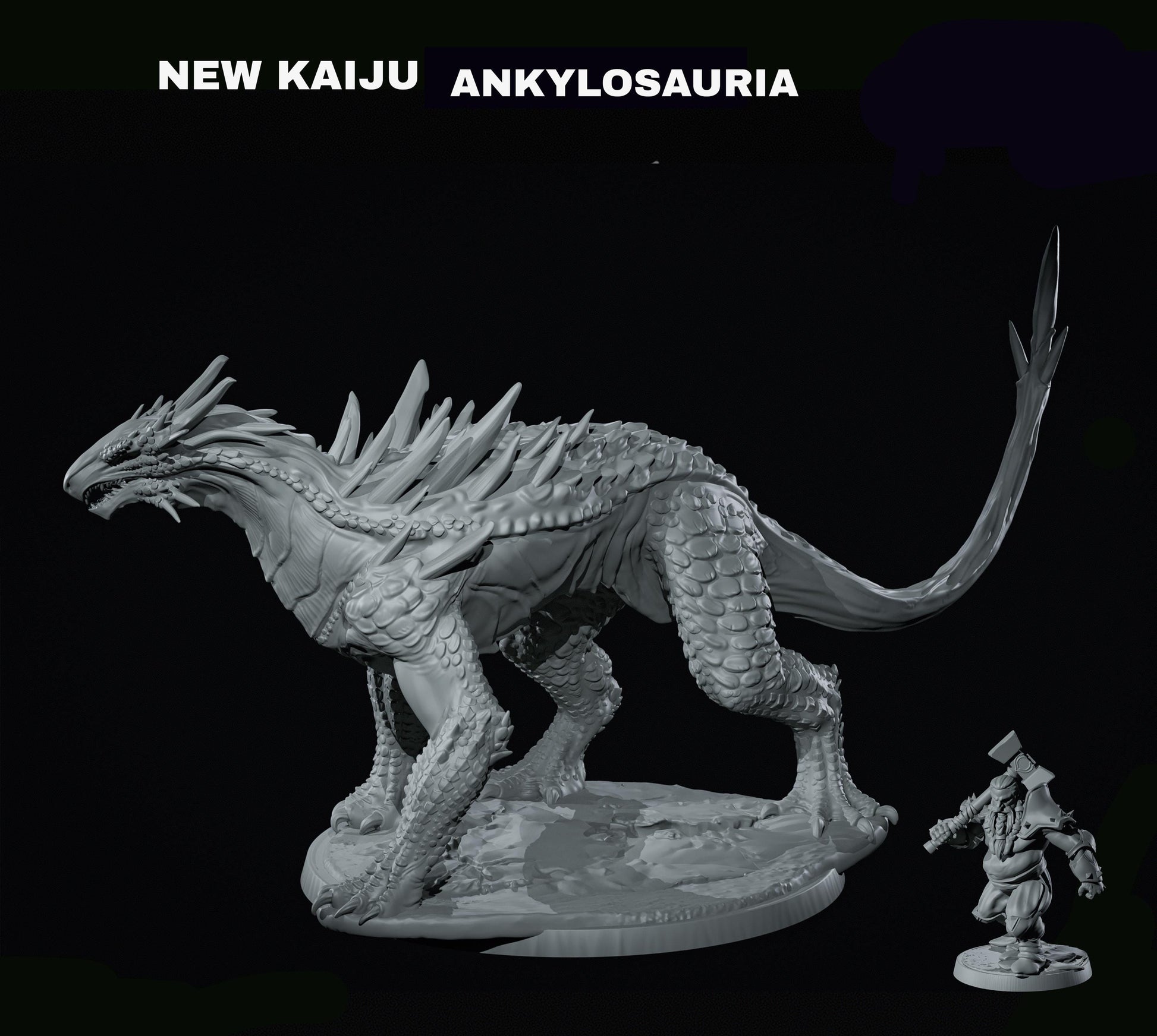 Kaiju Ankylosaurus by Dinoworld Kingdoms | Please Read Description | Print on Demand