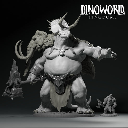 Triceratops Demigod by Dinoworld Kingdoms | Please Read Description | Print on Demand