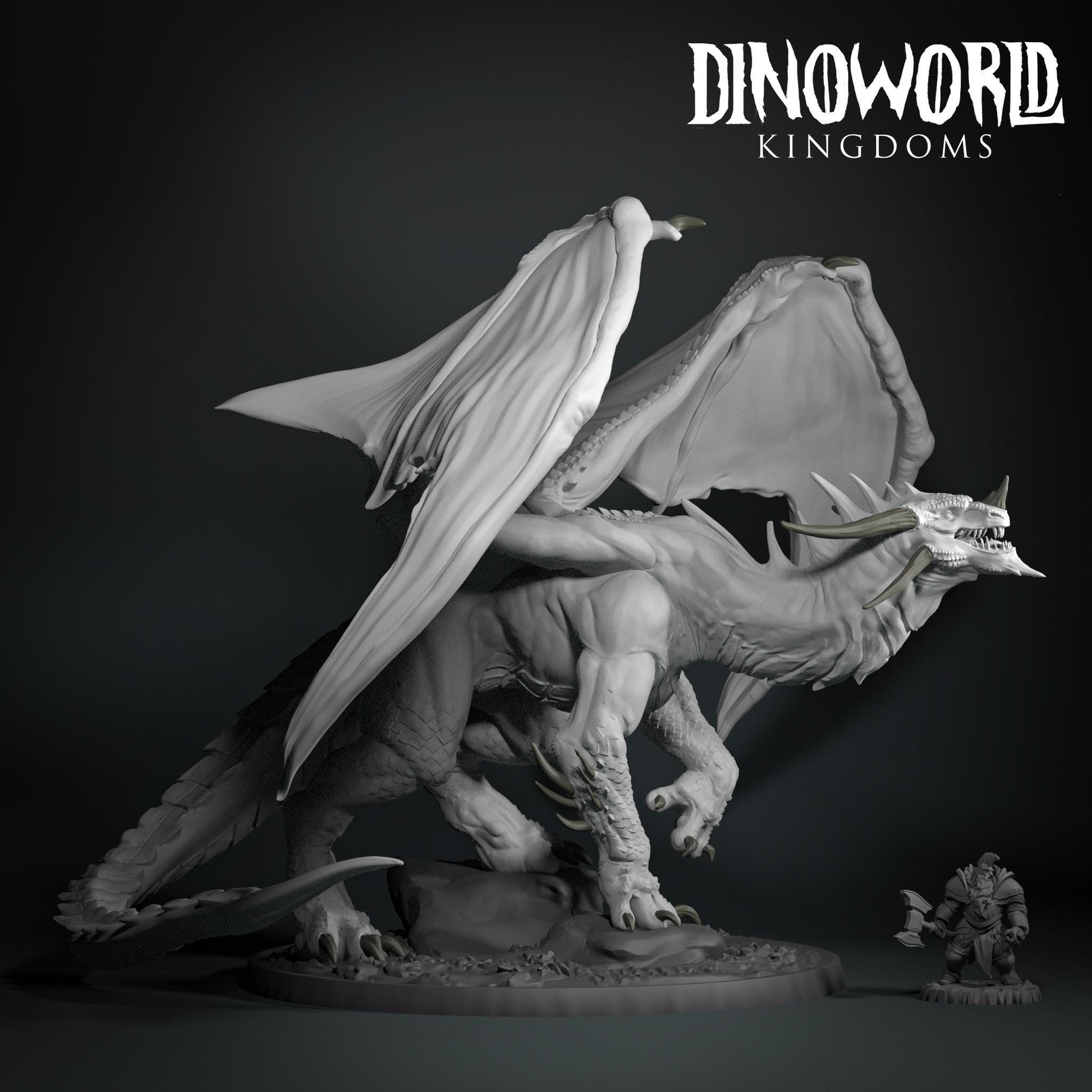 Ancient Blue Dragon by Dinoworld Kingdoms | Please Read Description | Print on Demand