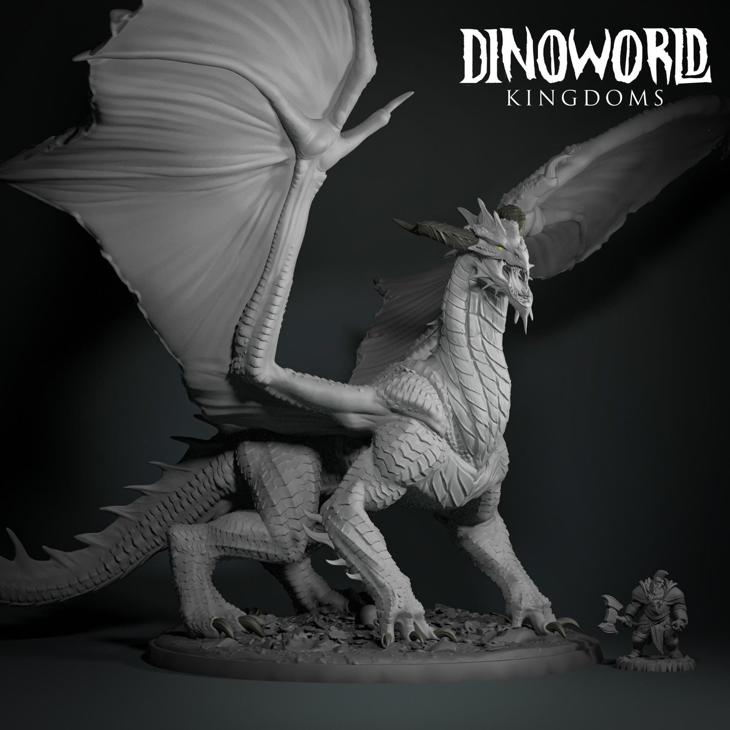 Ancient Red Dragon by Dinoworld Kingdoms | Please Read Description | Print on Demand