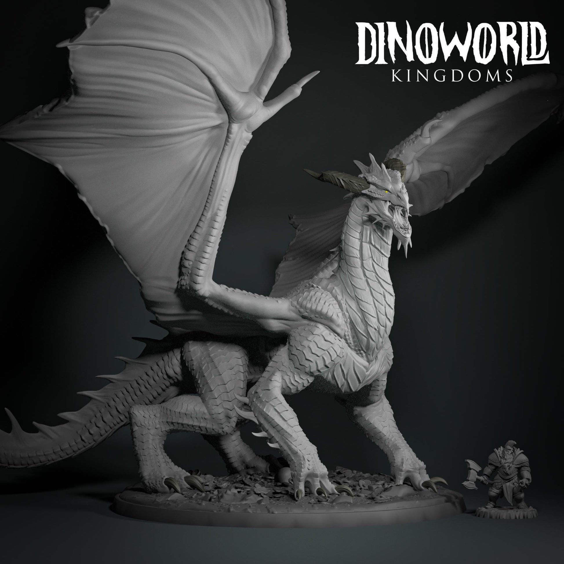 Ancient Red Dragon by Dinoworld Kingdoms | Please Read Description | Print on Demand