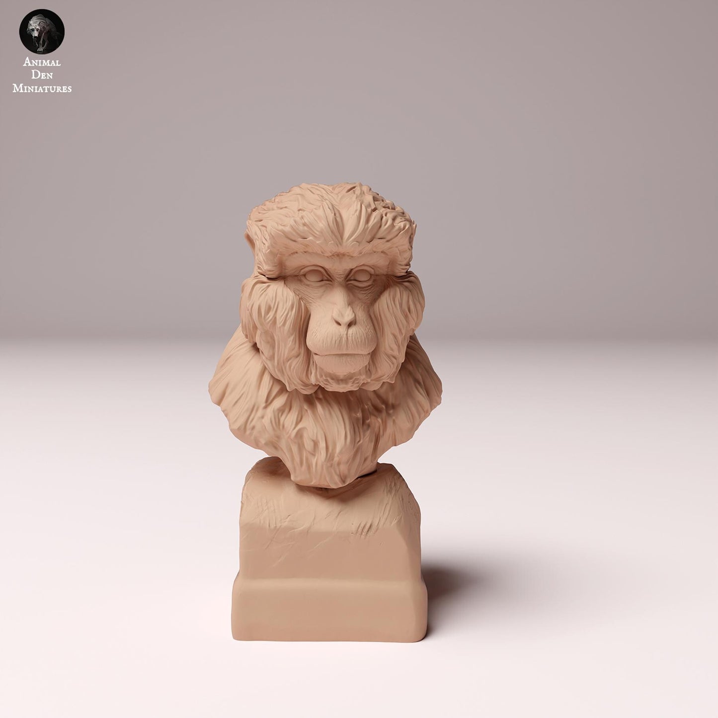 Japanese Macaque 1/8 & 1/4 scale by Animal Den Miniatures | Please Read Description | Print on Demand