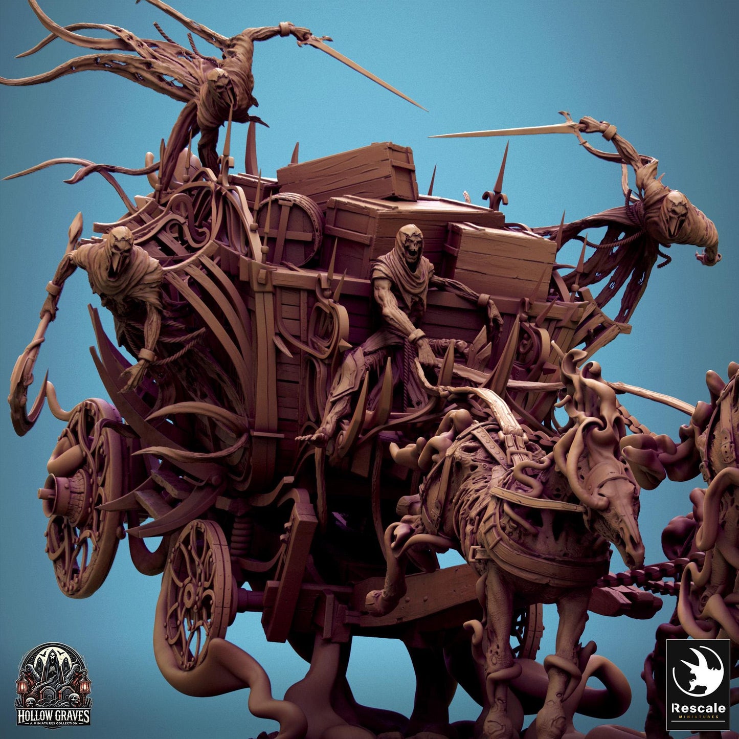 Wraith Wagon by Rescale Miniatures | Please Read Description | Print on Demand