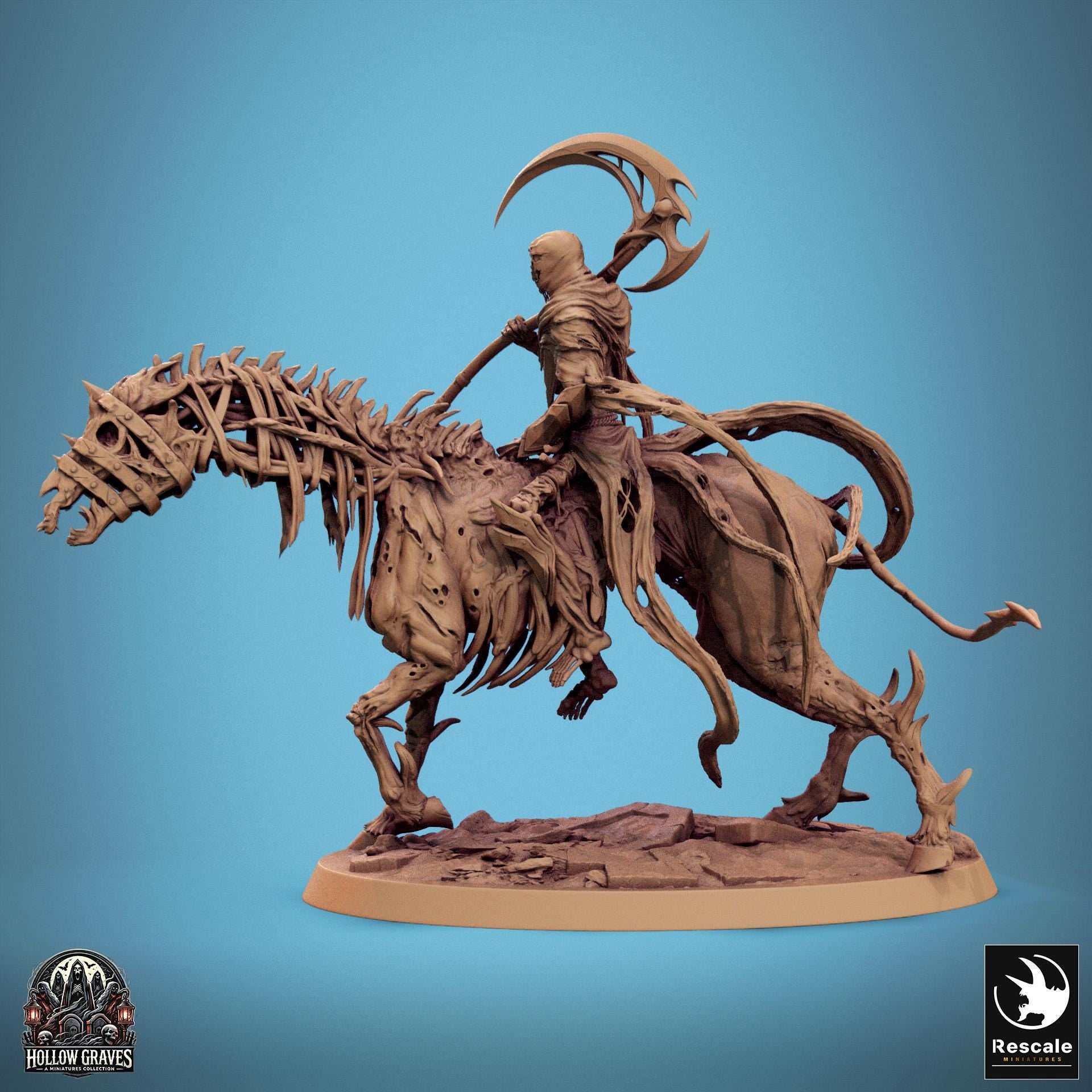 Wraithbound Cavalier, Mounted by Rescale Miniatures | Please Read Description | Print on Demand