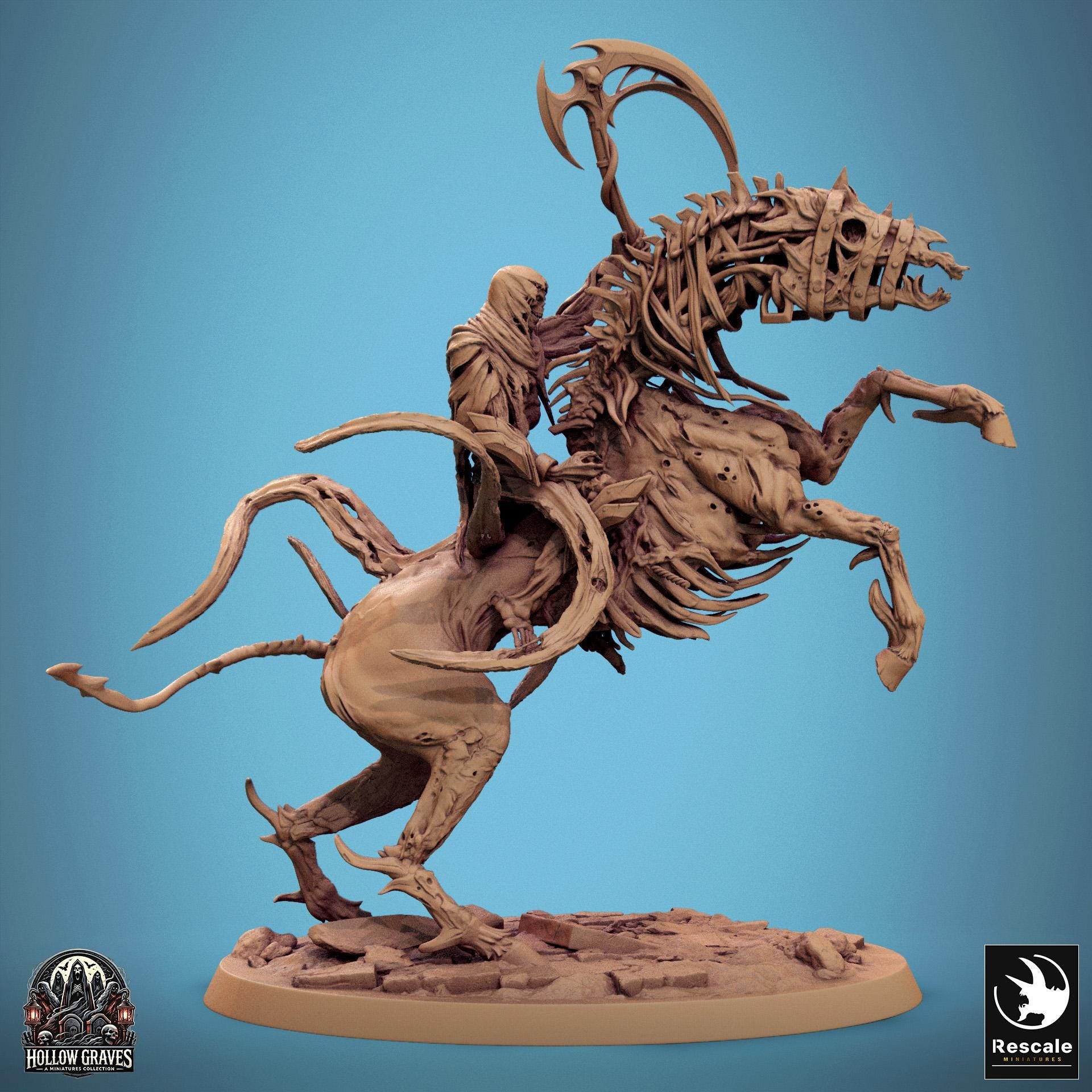 Wraithbound Cavalier, Mounted by Rescale Miniatures | Please Read Description | Print on Demand