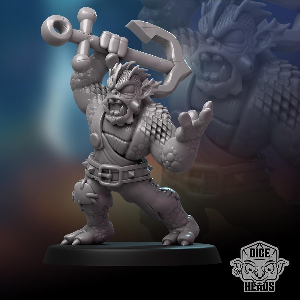 Innsmouth Brute Orc by Dice Heads | Please Read Description | Print on Demand