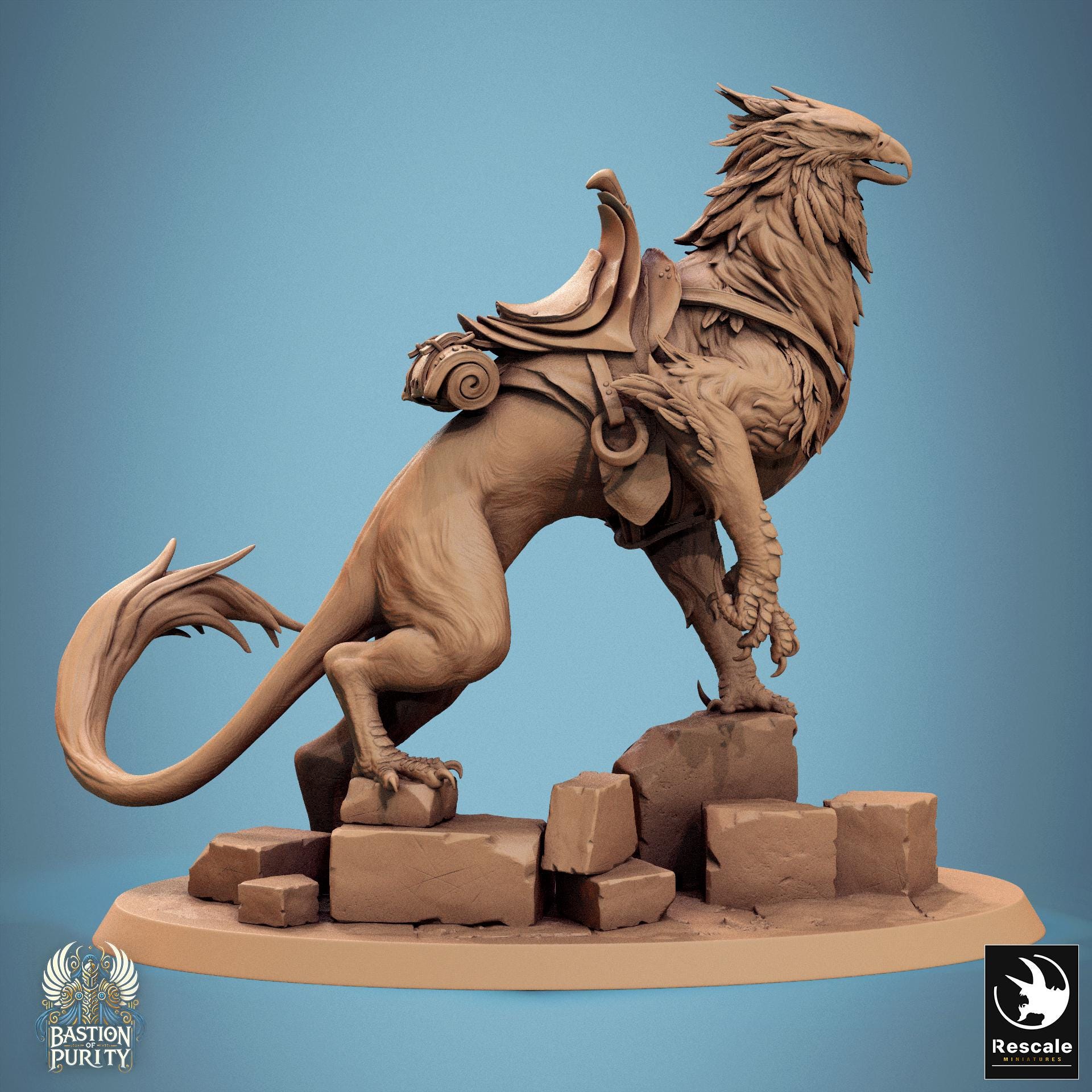 Gryph, Saddled by Rescale Miniatures | Please Read Description | Print on Demand