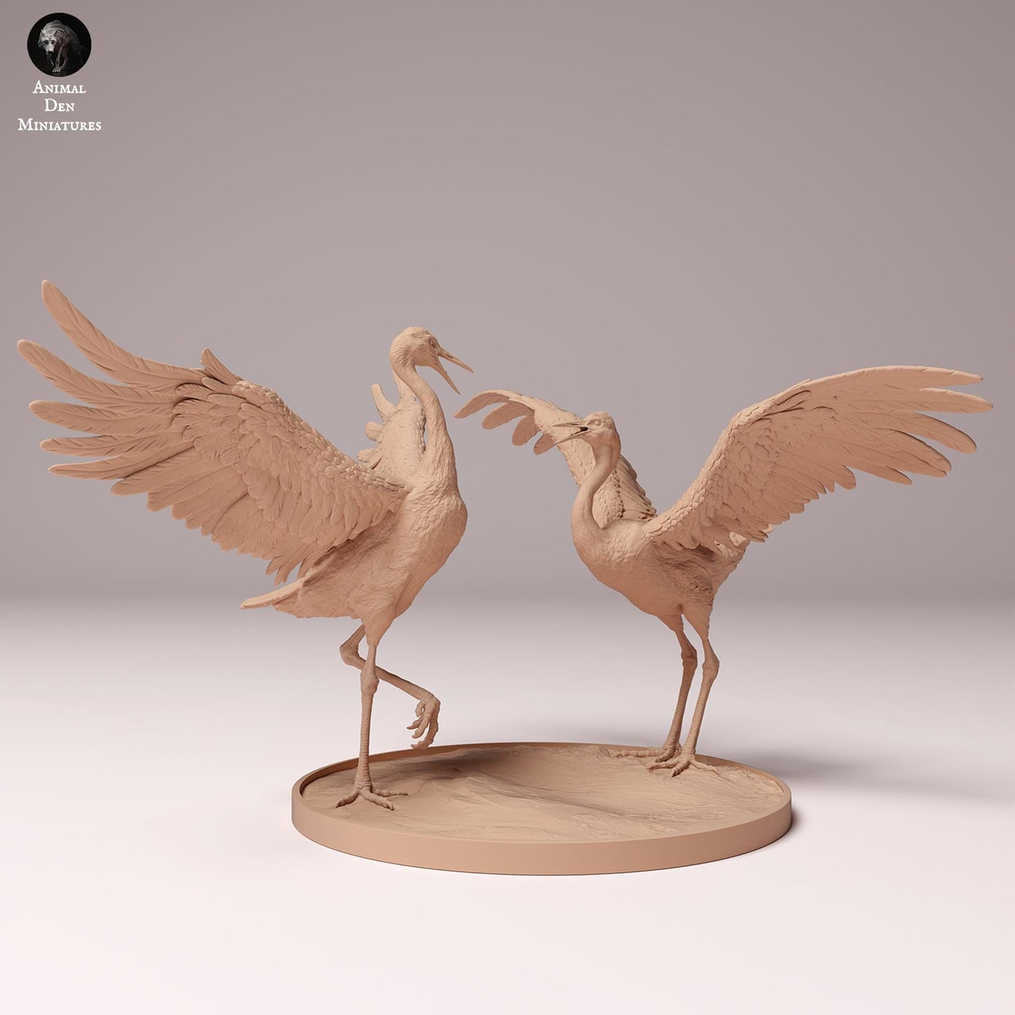 Red Crowned Crane 1:16 scale by Animal Den Miniatures | Please Read Description | Print on Demand