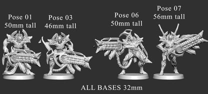 Necromech High Infantry by Mini Monster Mayhem | Please Read Description | Print on Demand