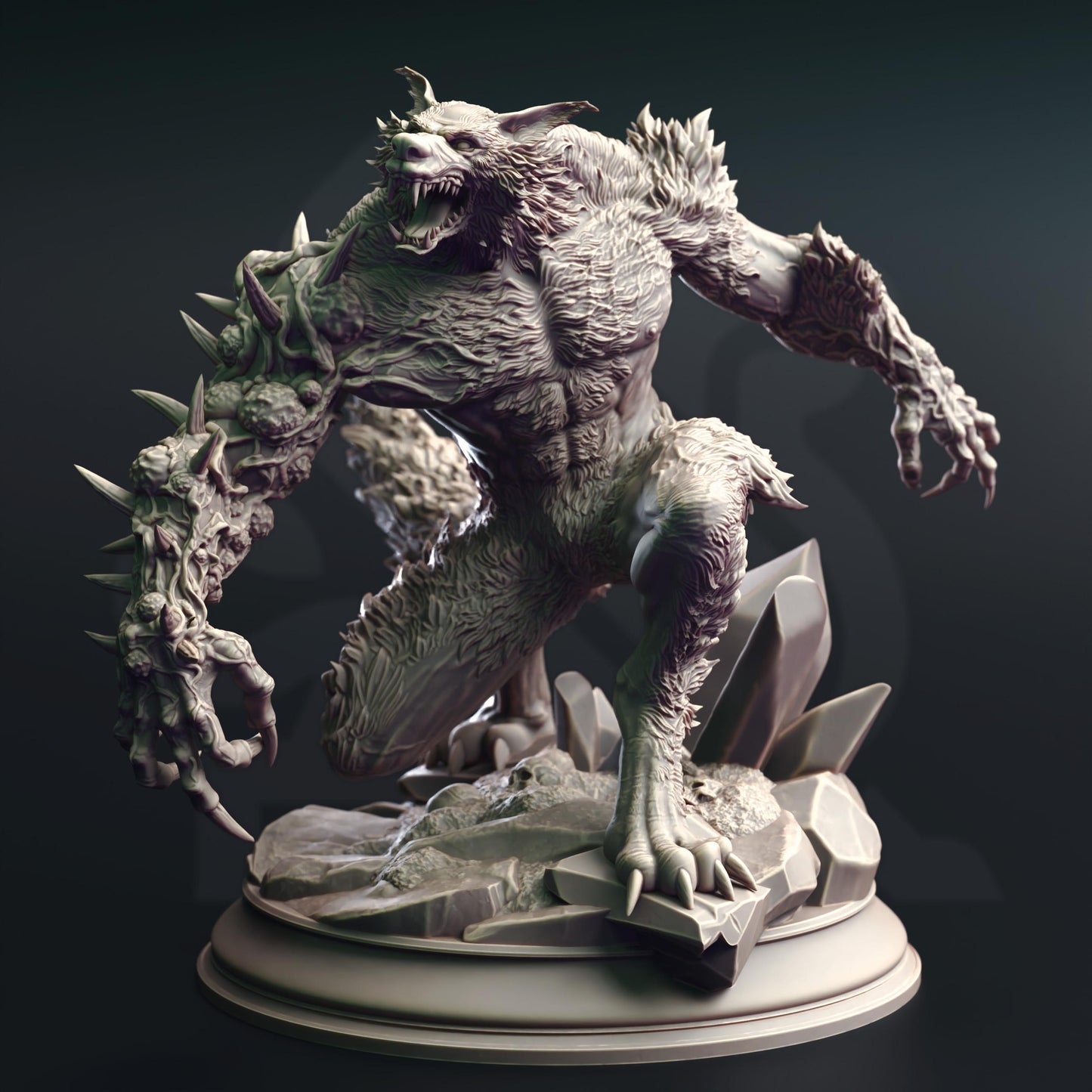 Bloodclaw, Abominable Werewolf by DM Stash | Please Read description | Print on Demand