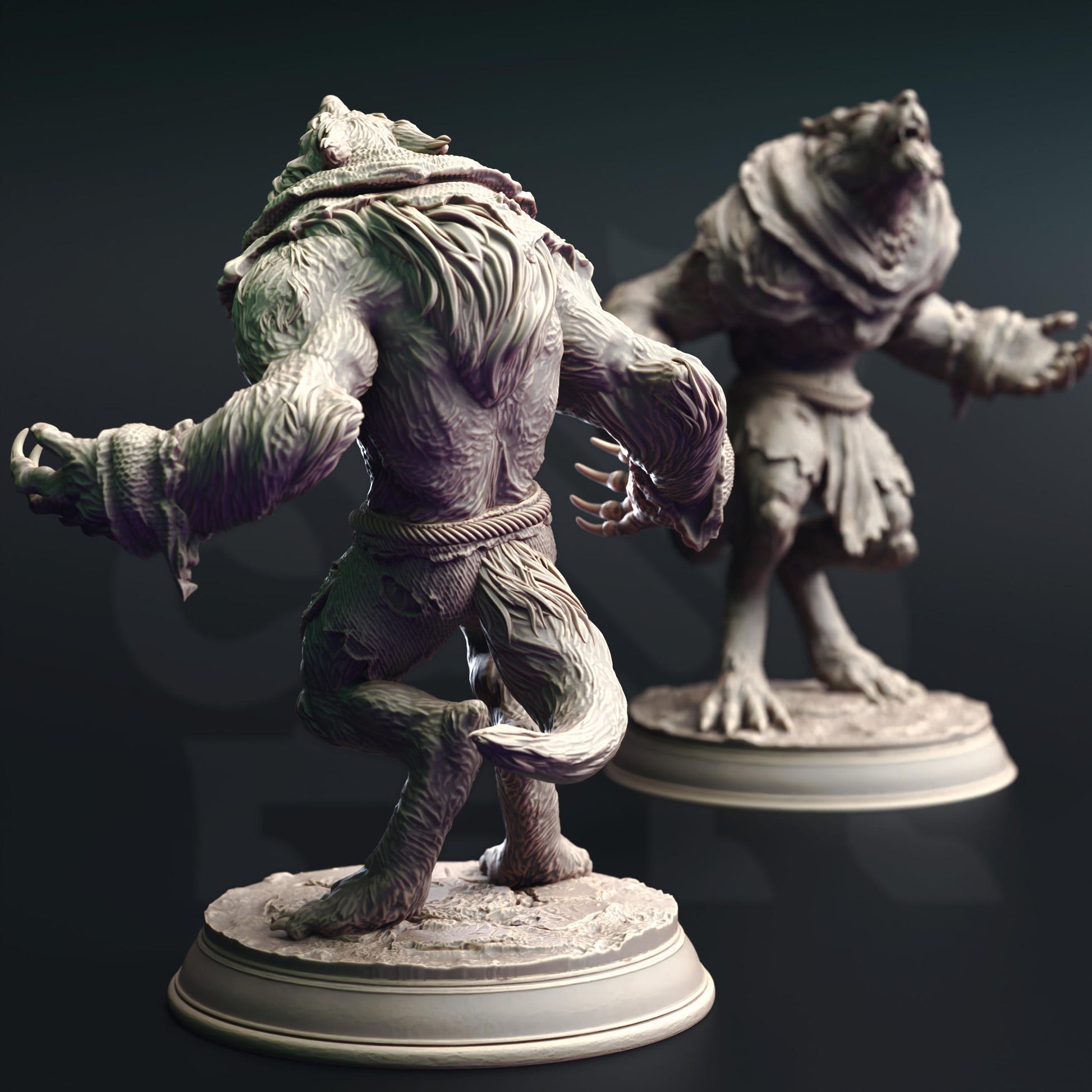 Werewolf Warriors by DM Stash | Please Read description | Print on Demand