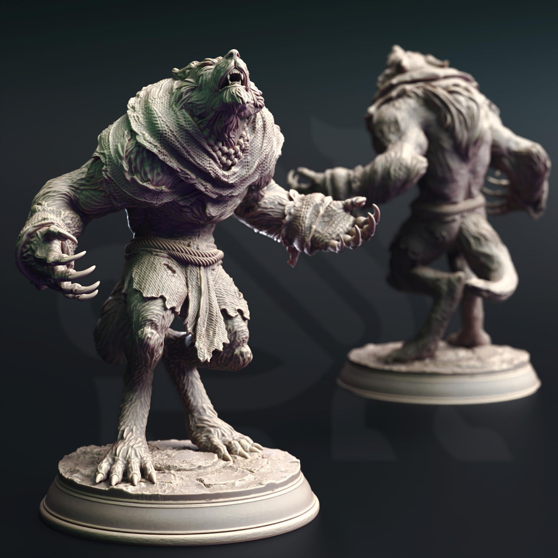 Werewolf Warriors by DM Stash | Please Read description | Print on Demand