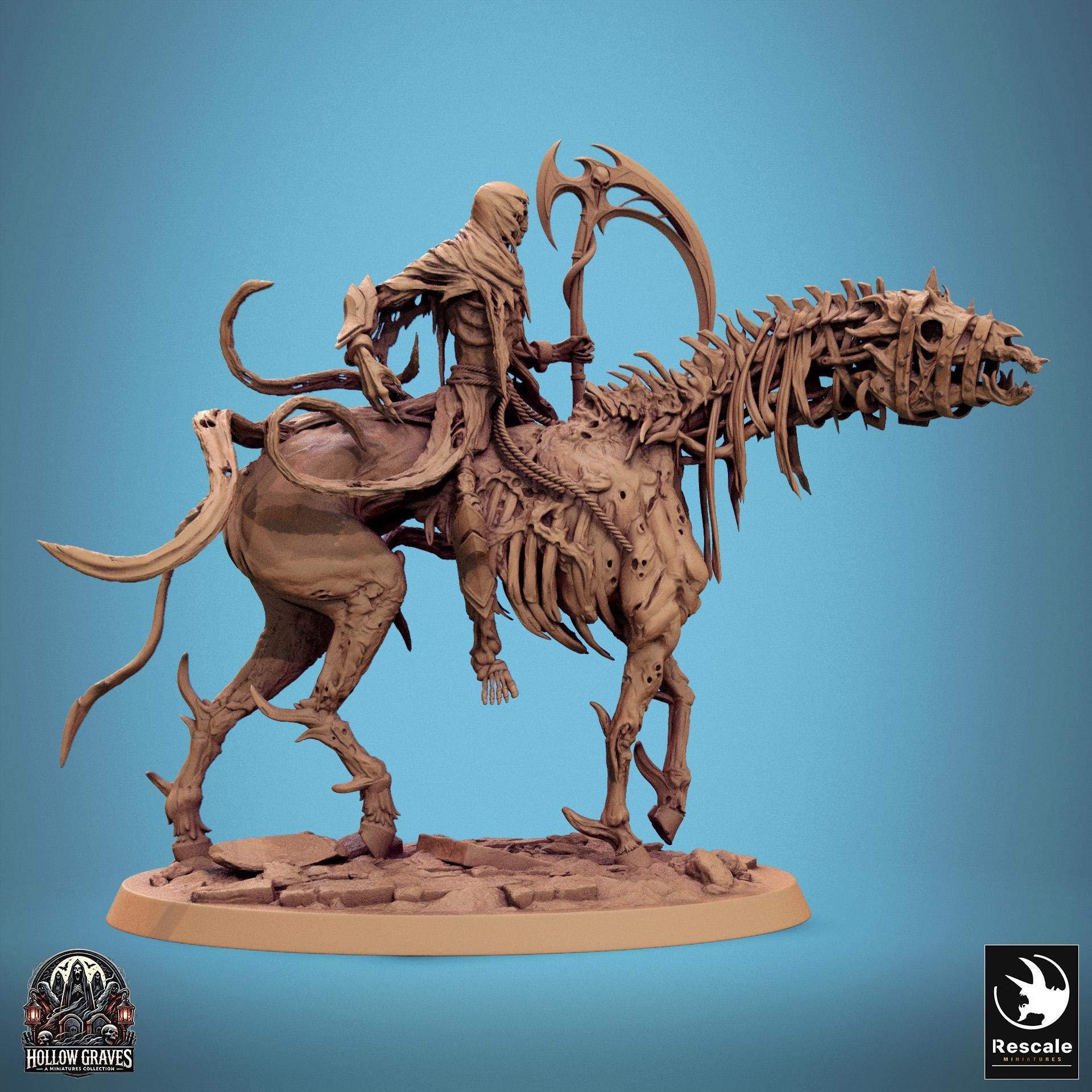 Wraithbound Cavalier, Mounted by Rescale Miniatures | Please Read Description | Print on Demand