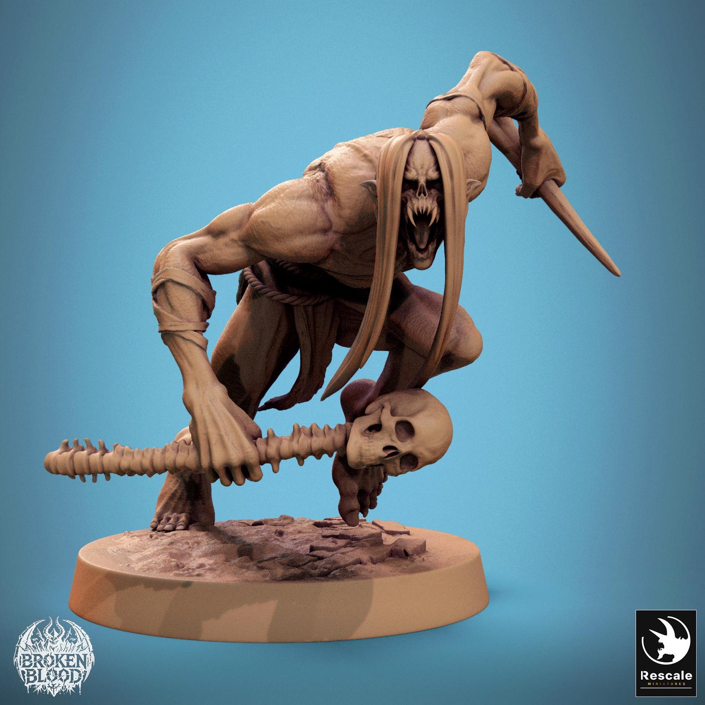 Ghoul Savage 1 by Rescale Miniatures | Please Read Description | Print on Demand