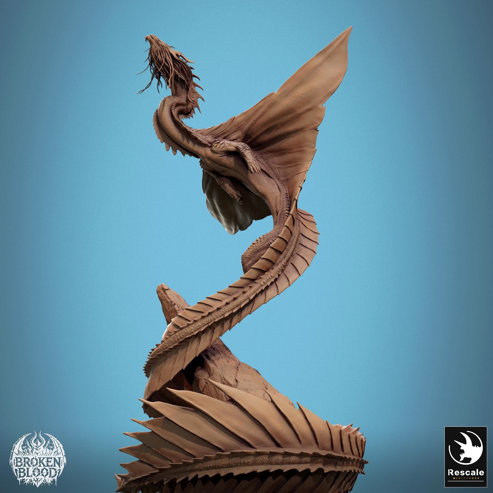 Gold Dragon 2024 Redesign by Rescale Miniatures | Please Read Description | Print on Demand