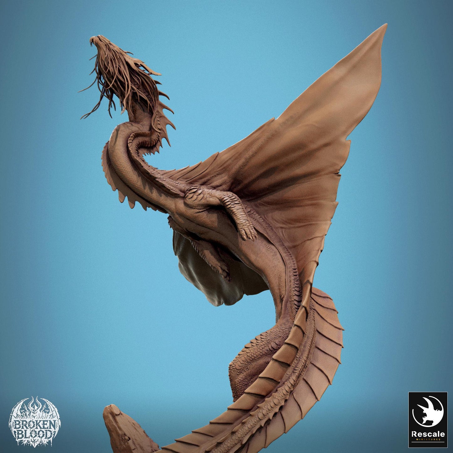 Gold Dragon 2024 Redesign by Rescale Miniatures | Please Read Description | Print on Demand