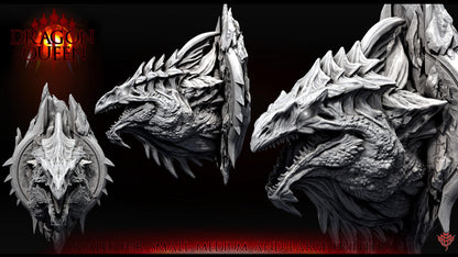 Mounted Dragon Heads by Mini Monster Mayhem | Please Read Description | Print on Demand