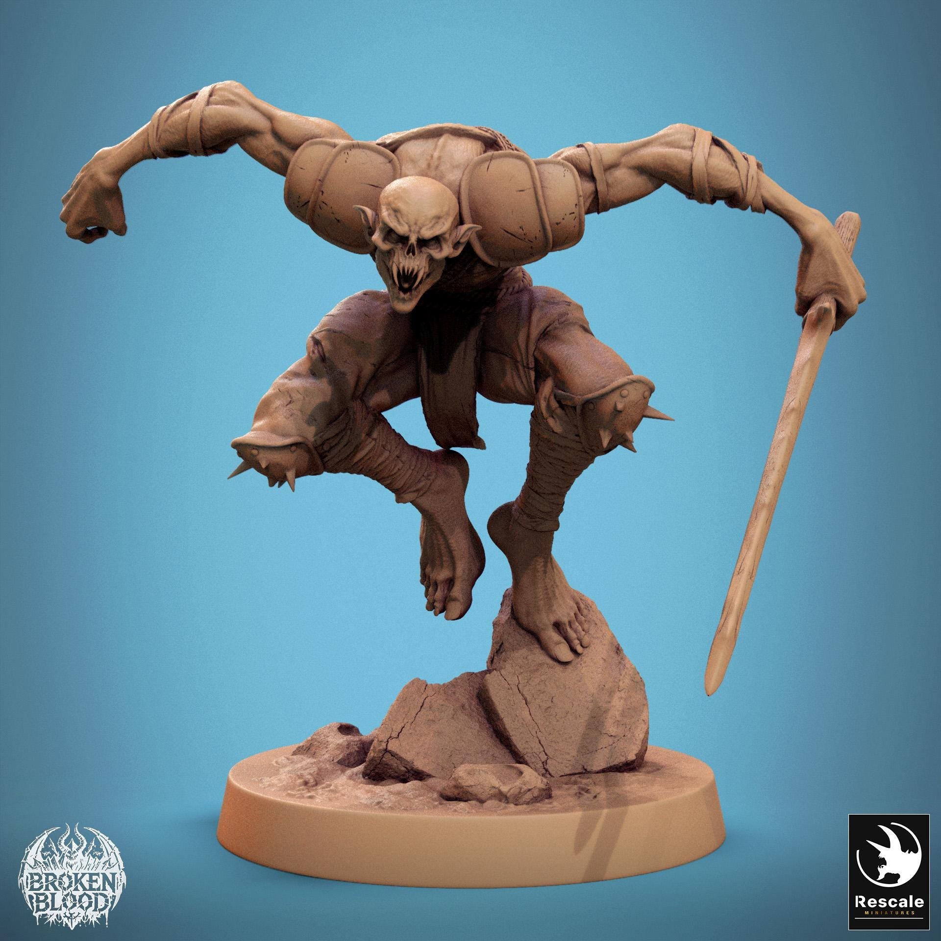 Ghoul Ravager 1 by Rescale Miniatures | Please Read Description | Print on Demand