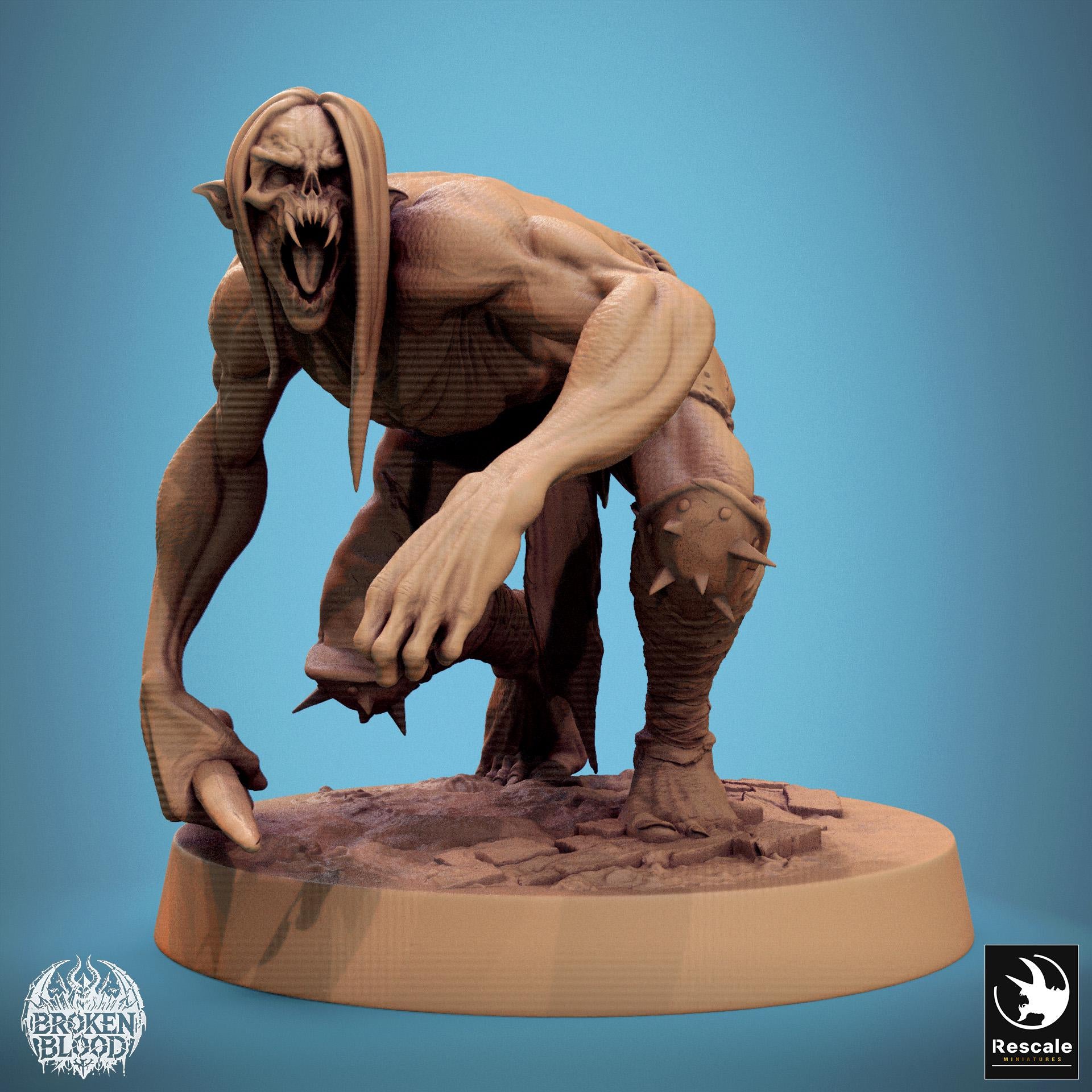 Ghoul Savage 1 by Rescale Miniatures | Please Read Description | Print on Demand