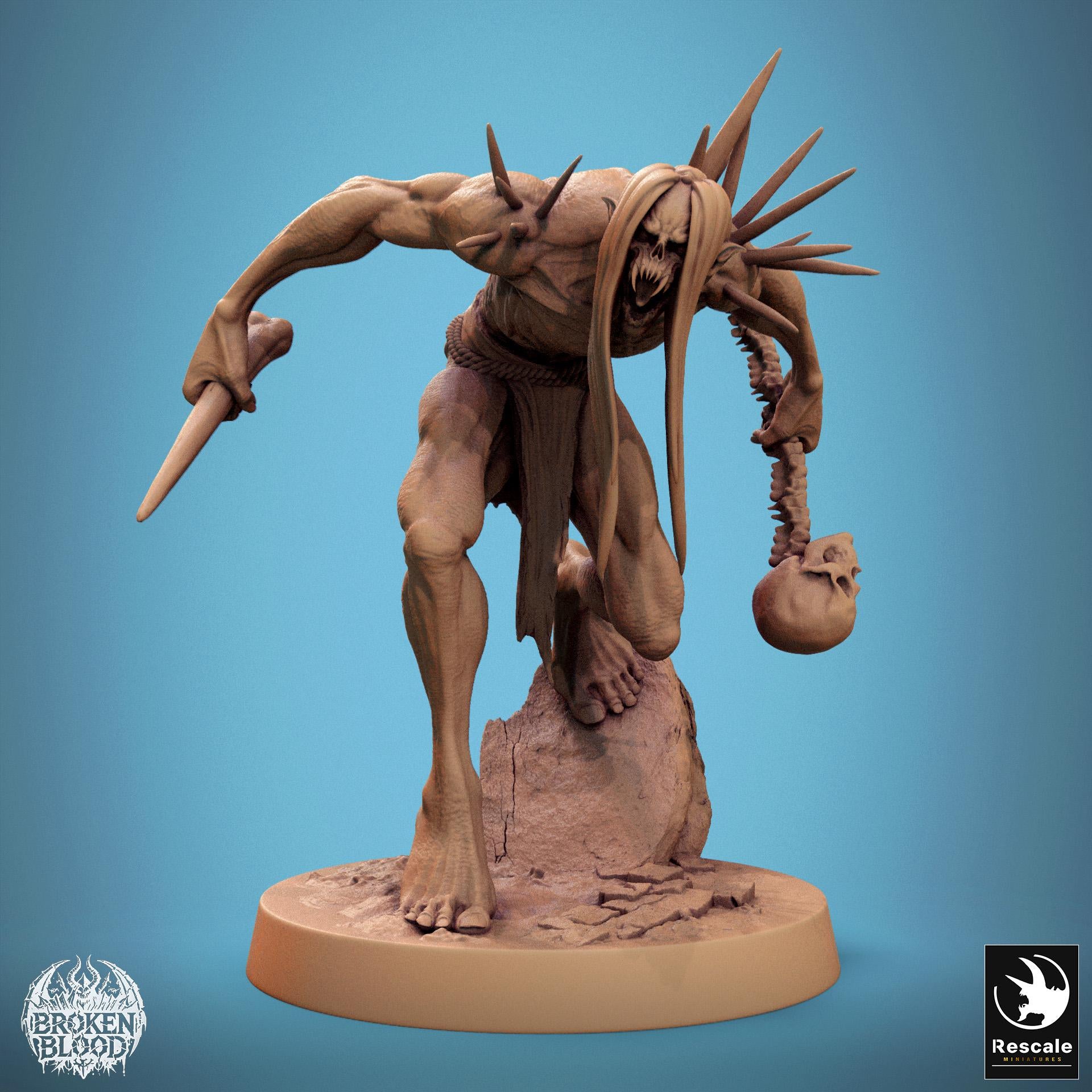 Ghoul Savage 1 by Rescale Miniatures | Please Read Description | Print on Demand