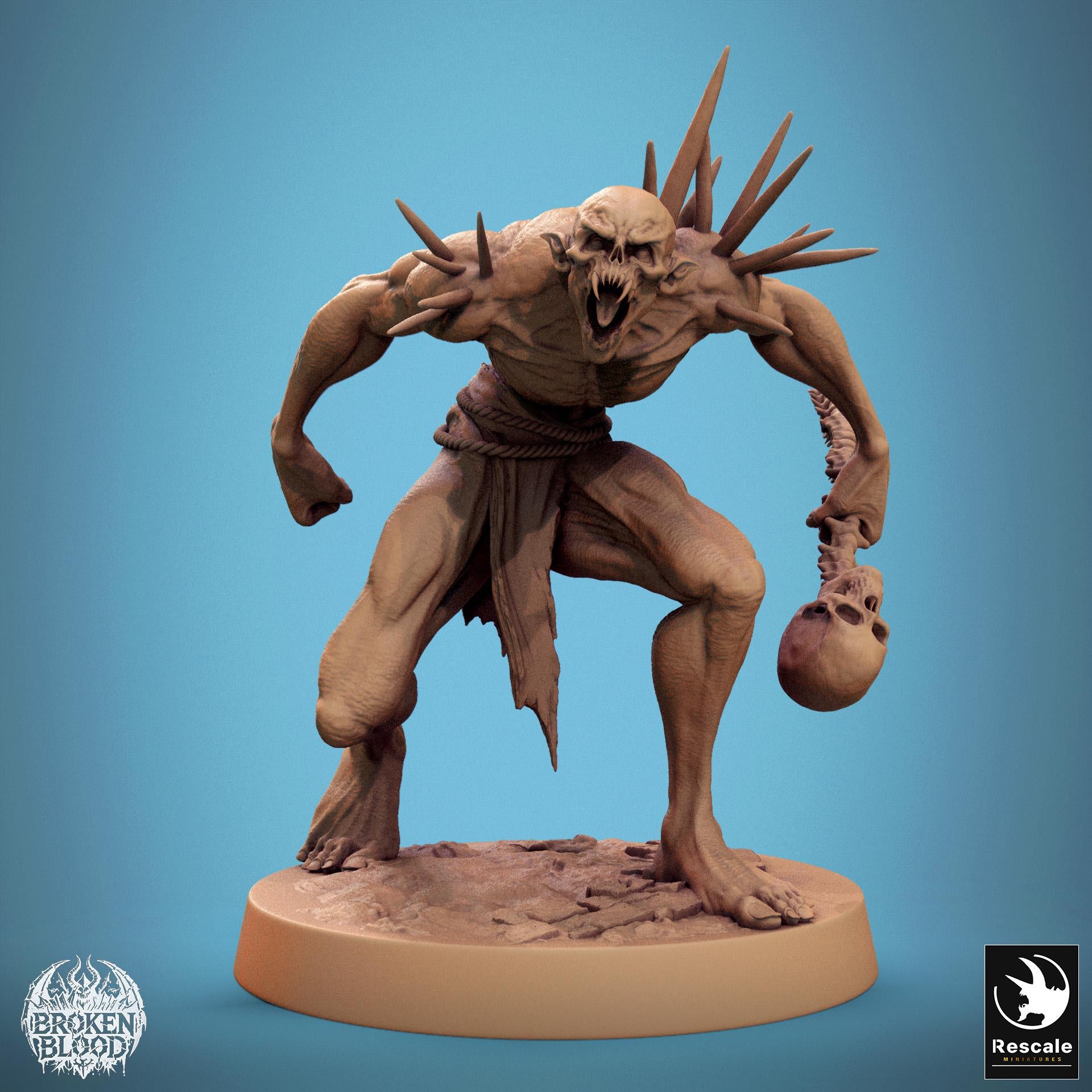 Ghoul Savage 1 by Rescale Miniatures | Please Read Description | Print on Demand