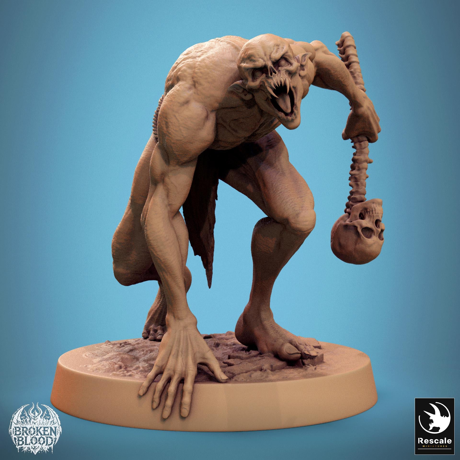 Ghoul Savage 1 by Rescale Miniatures | Please Read Description | Print on Demand