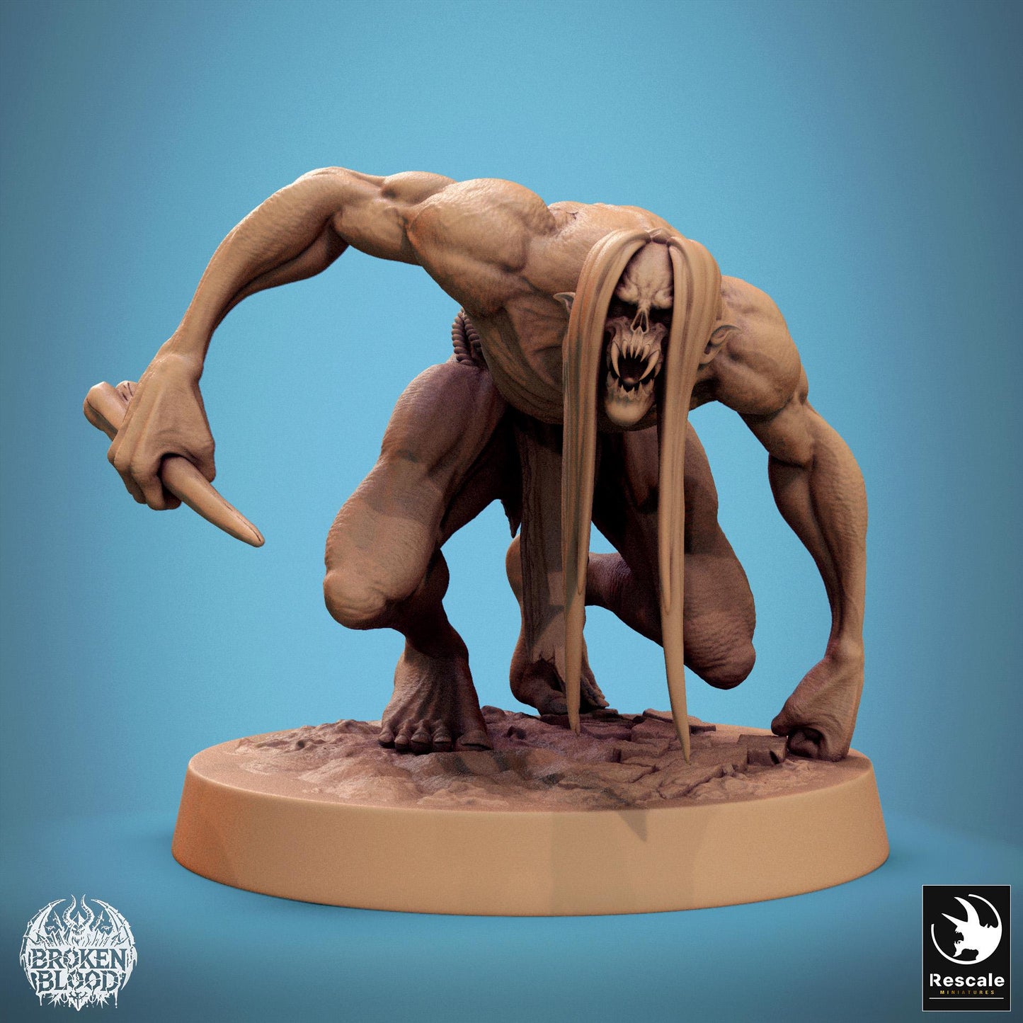 Ghoul Savage 1 by Rescale Miniatures | Please Read Description | Print on Demand