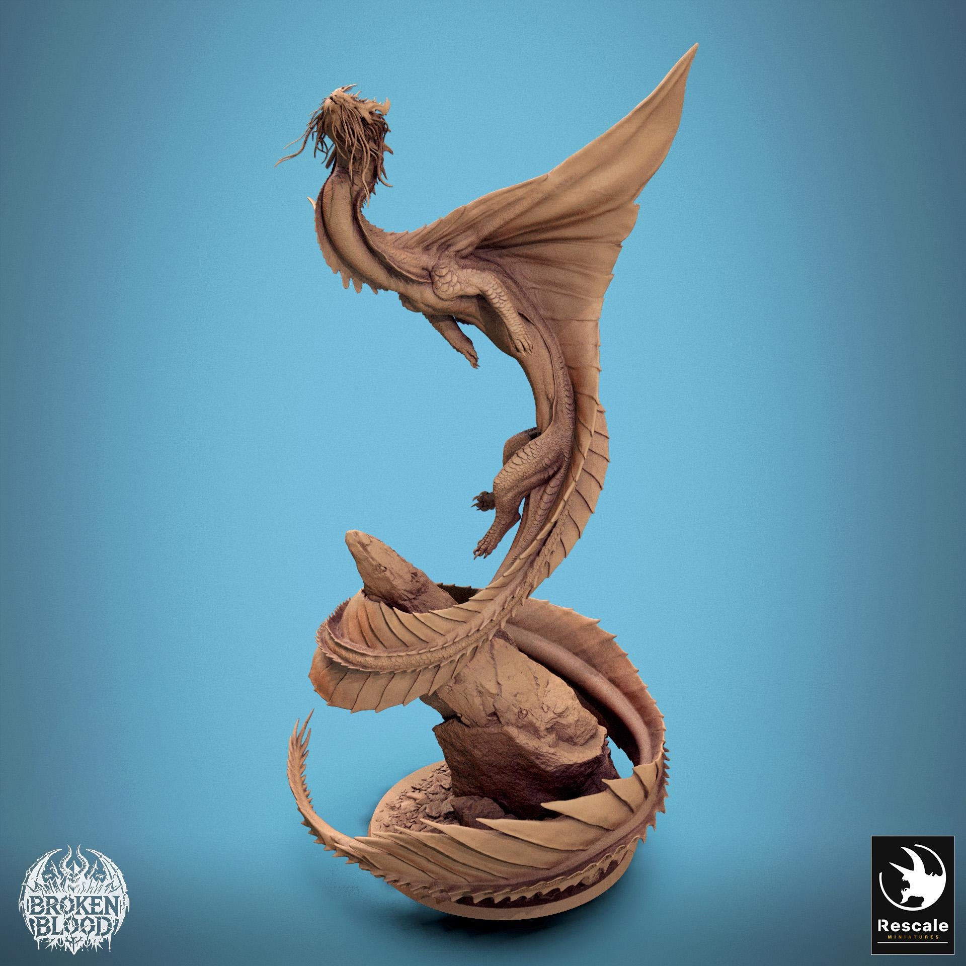 Gold Dragon 2024 Redesign by Rescale Miniatures | Please Read Description | Print on Demand