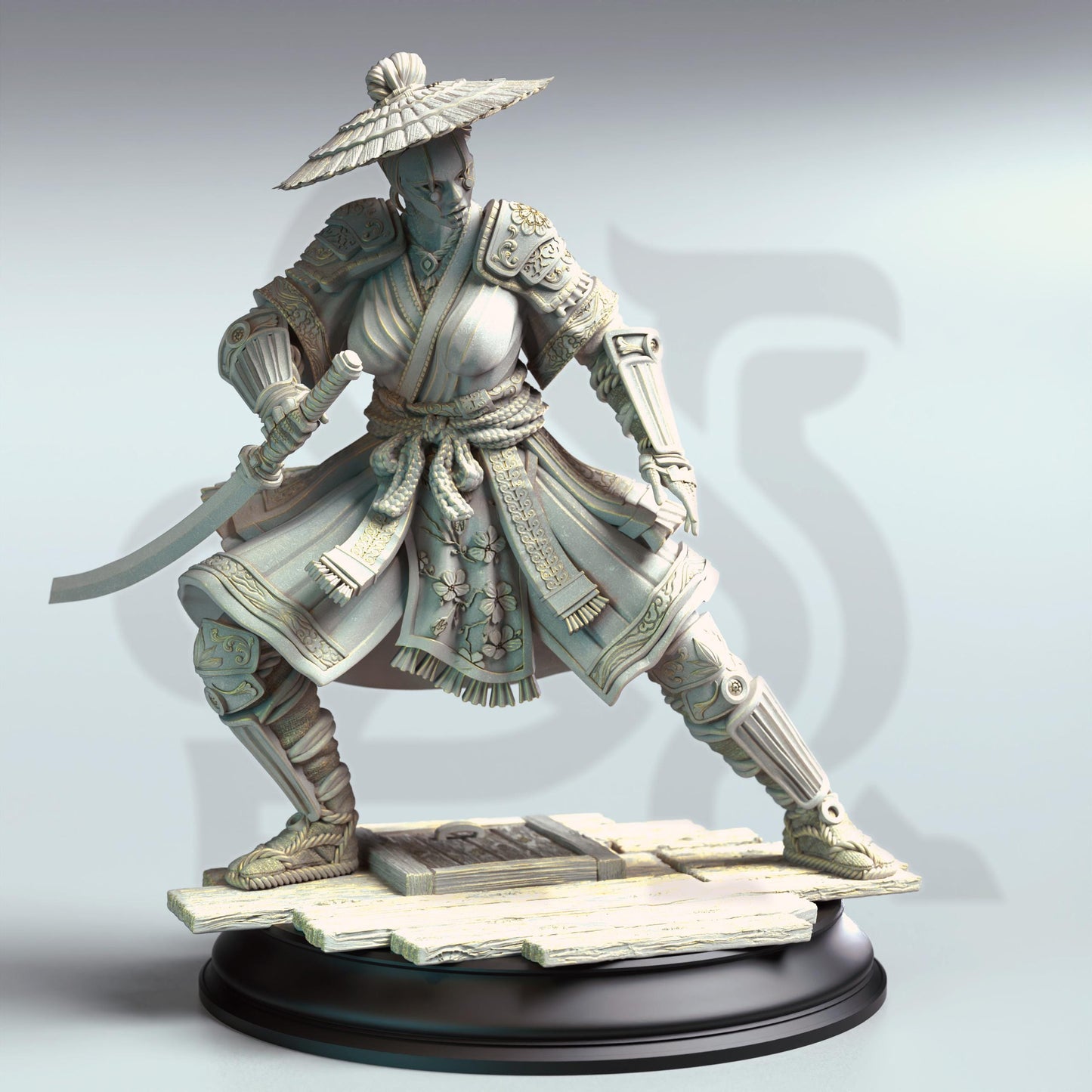 Yushin, Serpentfolk Vyanari Assassin by DM Stash | Please Read description | Print on Demand