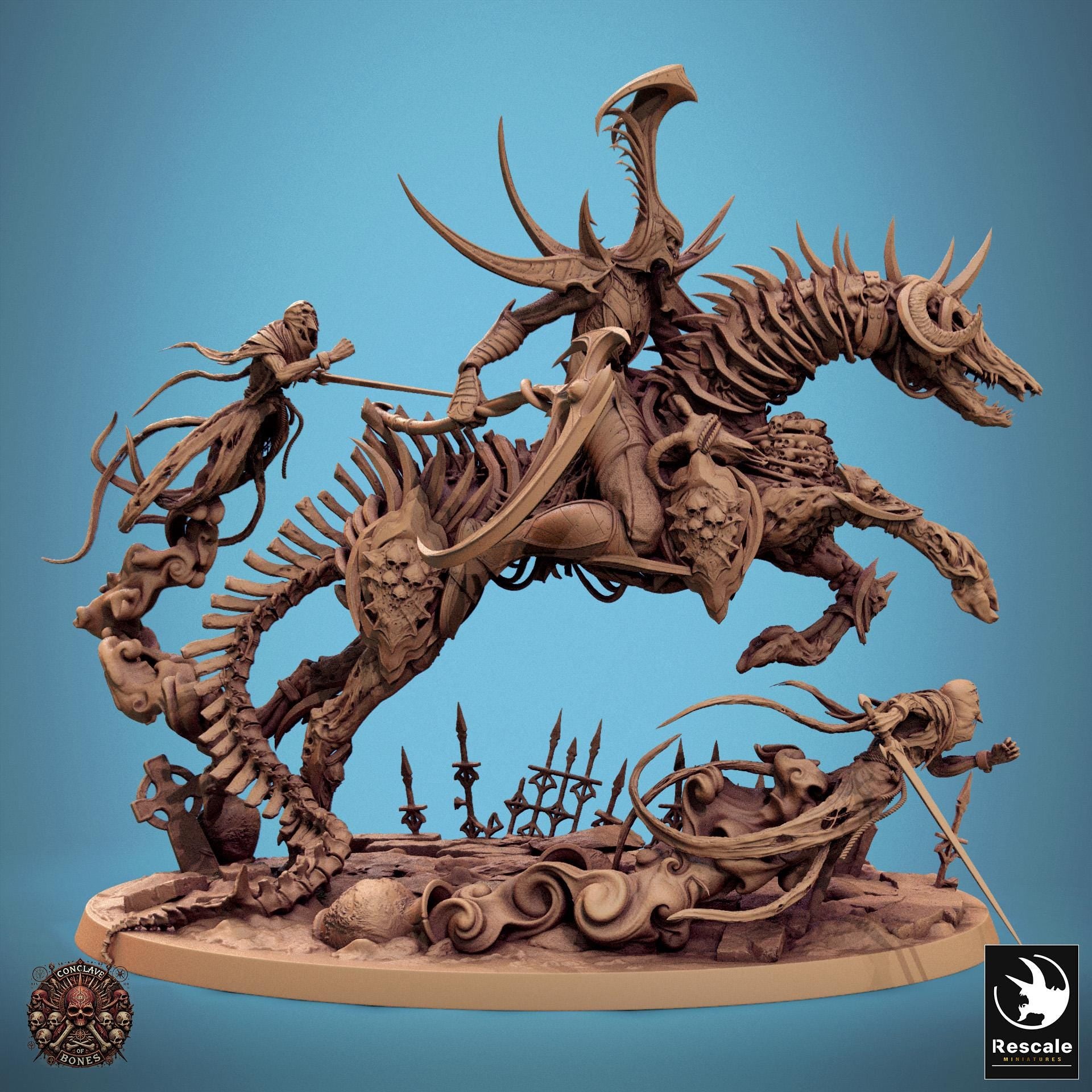 Velkaran, Wraith Rider by Rescale Miniatures | Please Read Description | Print on Demand