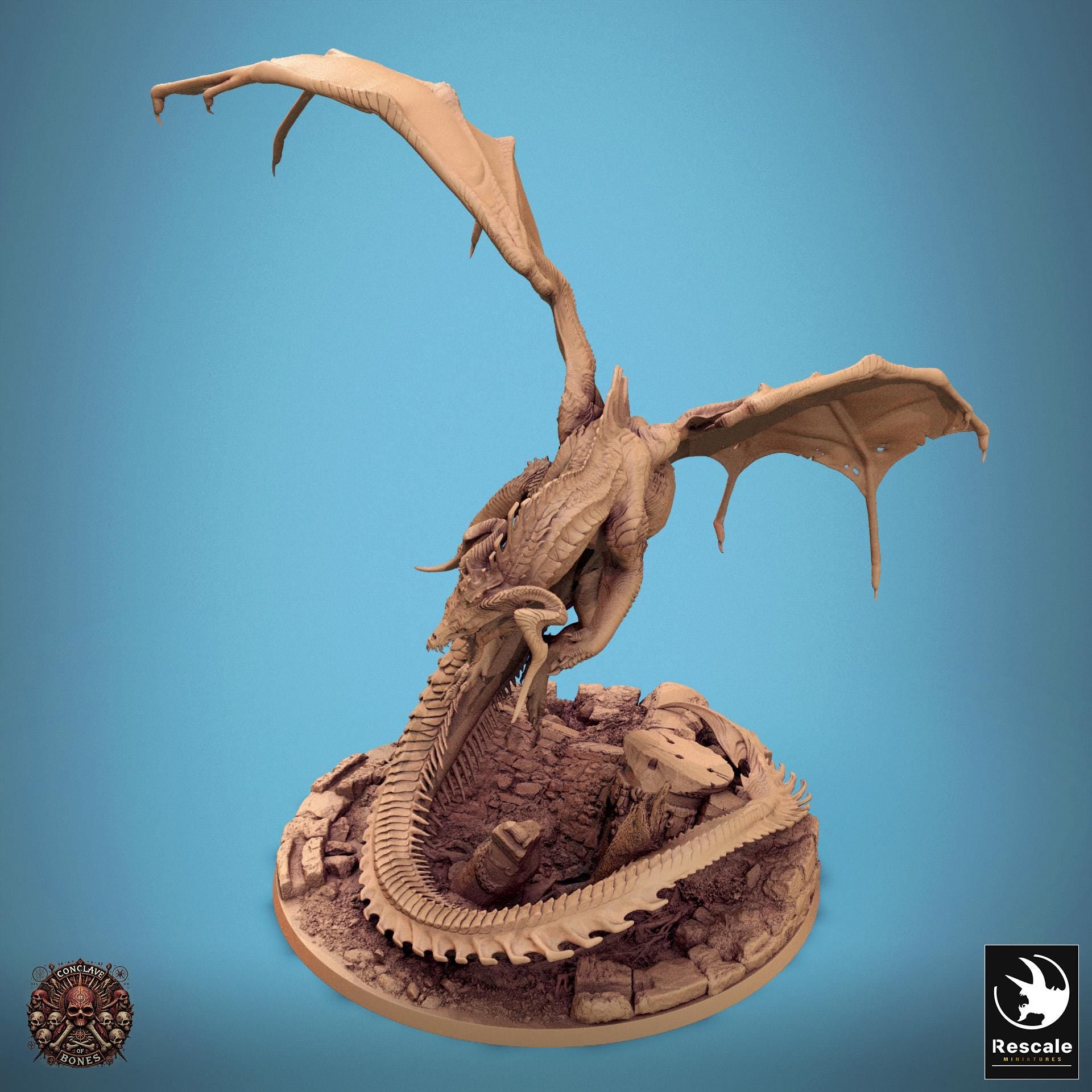 Black Dragon by Rescale Miniatures | Please Read Description | Print on Demand