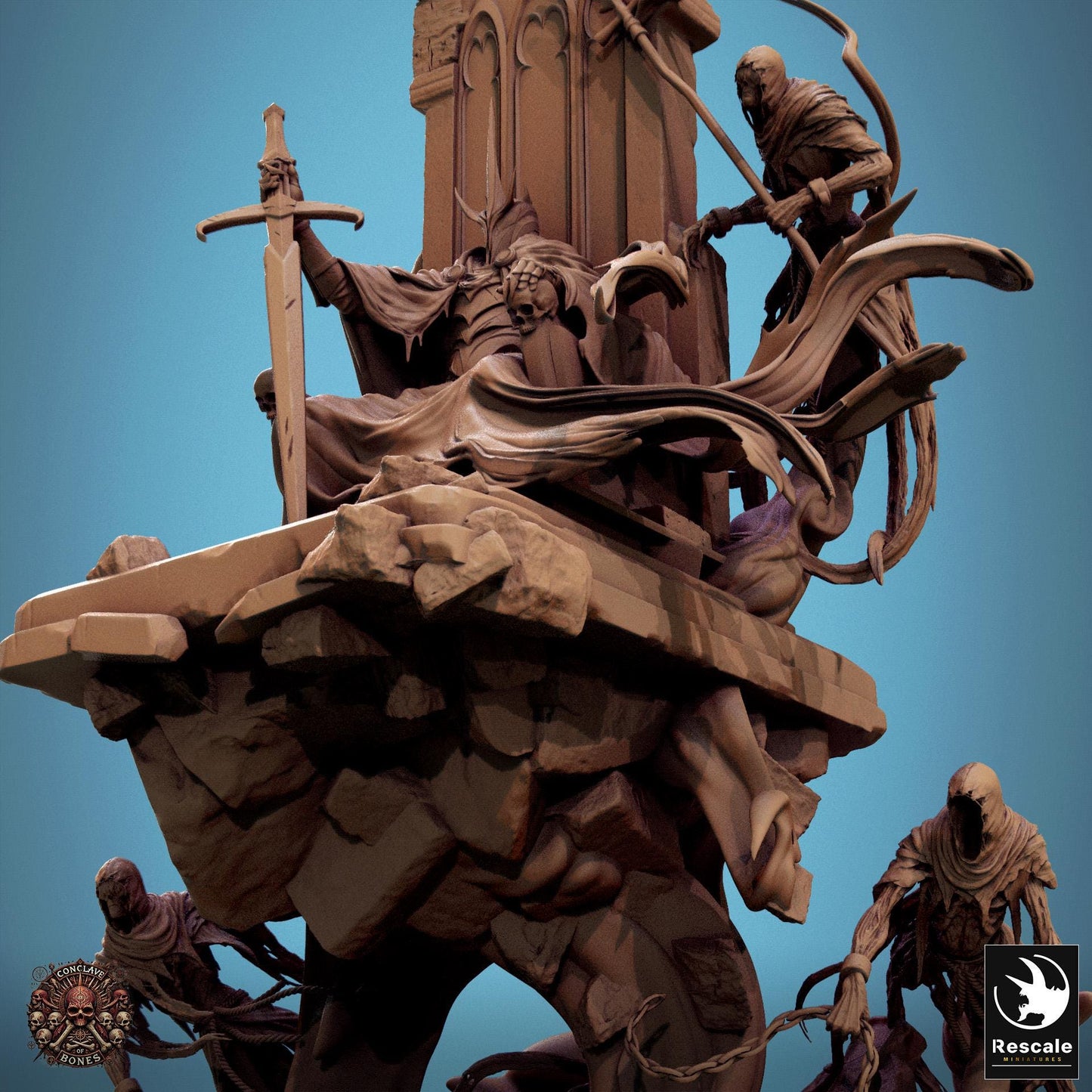 Ombral Sepulchral Lord by Rescale Miniatures | Please Read Description | Print on Demand