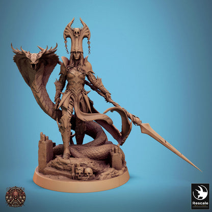 Queen Sanake by Rescale Miniatures | Please Read Description | Print on Demand