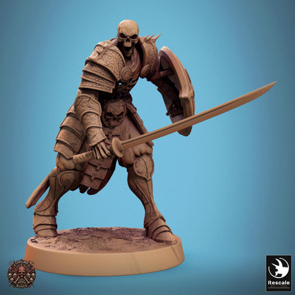 Oriental Skeletons, Sword/Shield & Spear/Shield by Rescale Miniatures | Please Read Description | Print on Demand