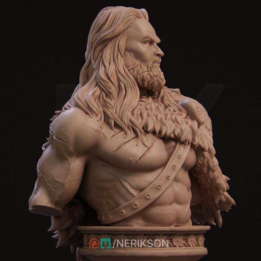 Heracles Bust by Nerikson | Please Read description | Print on Demand