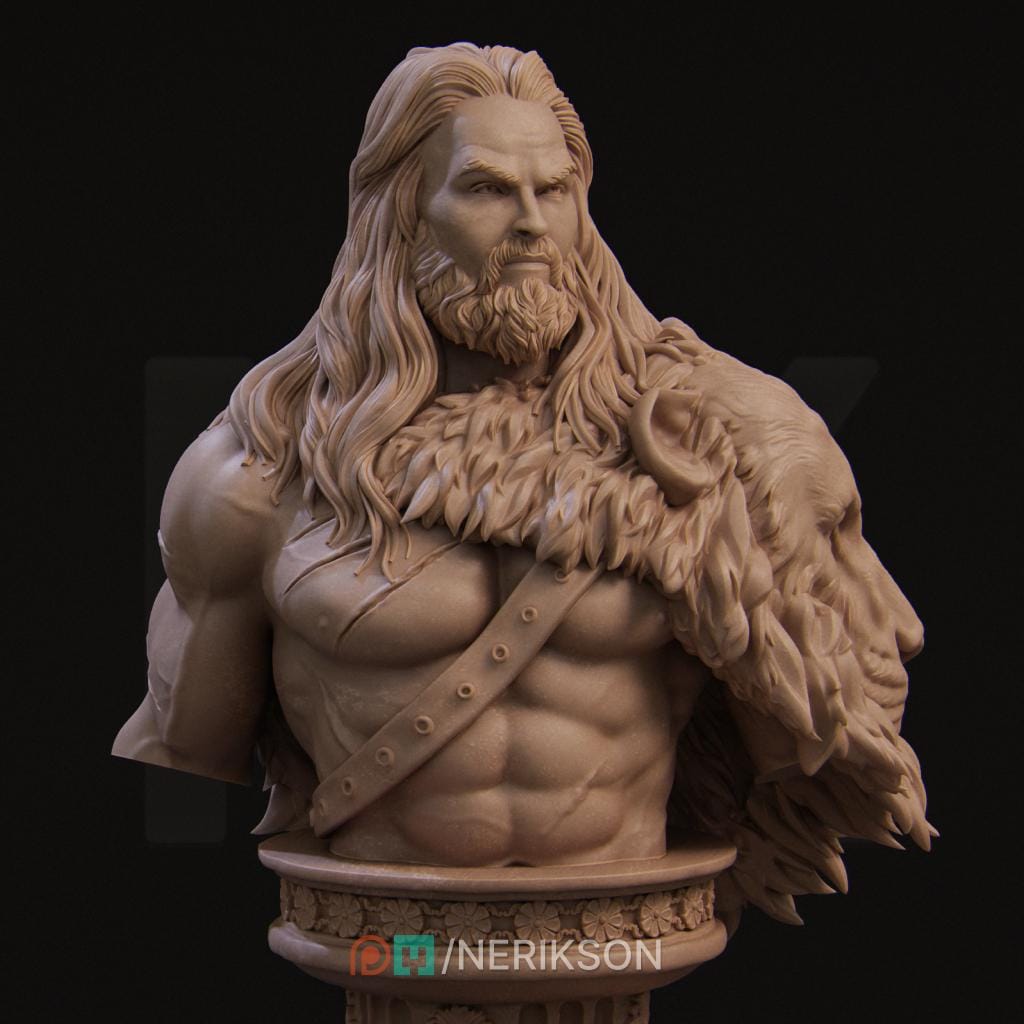 Heracles Bust by Nerikson | Please Read description | Print on Demand