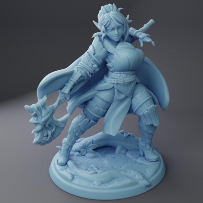 Nora, the Defender by Twin Goddess Miniatures | Unpainted | Print on Demand | Use Code FREESHIP50