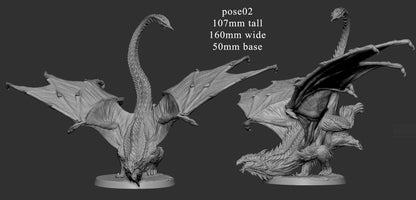 Young White Dragon by Mini Monster Mayhem | Unpainted | Print on Demand | Use Code FREESHIP50