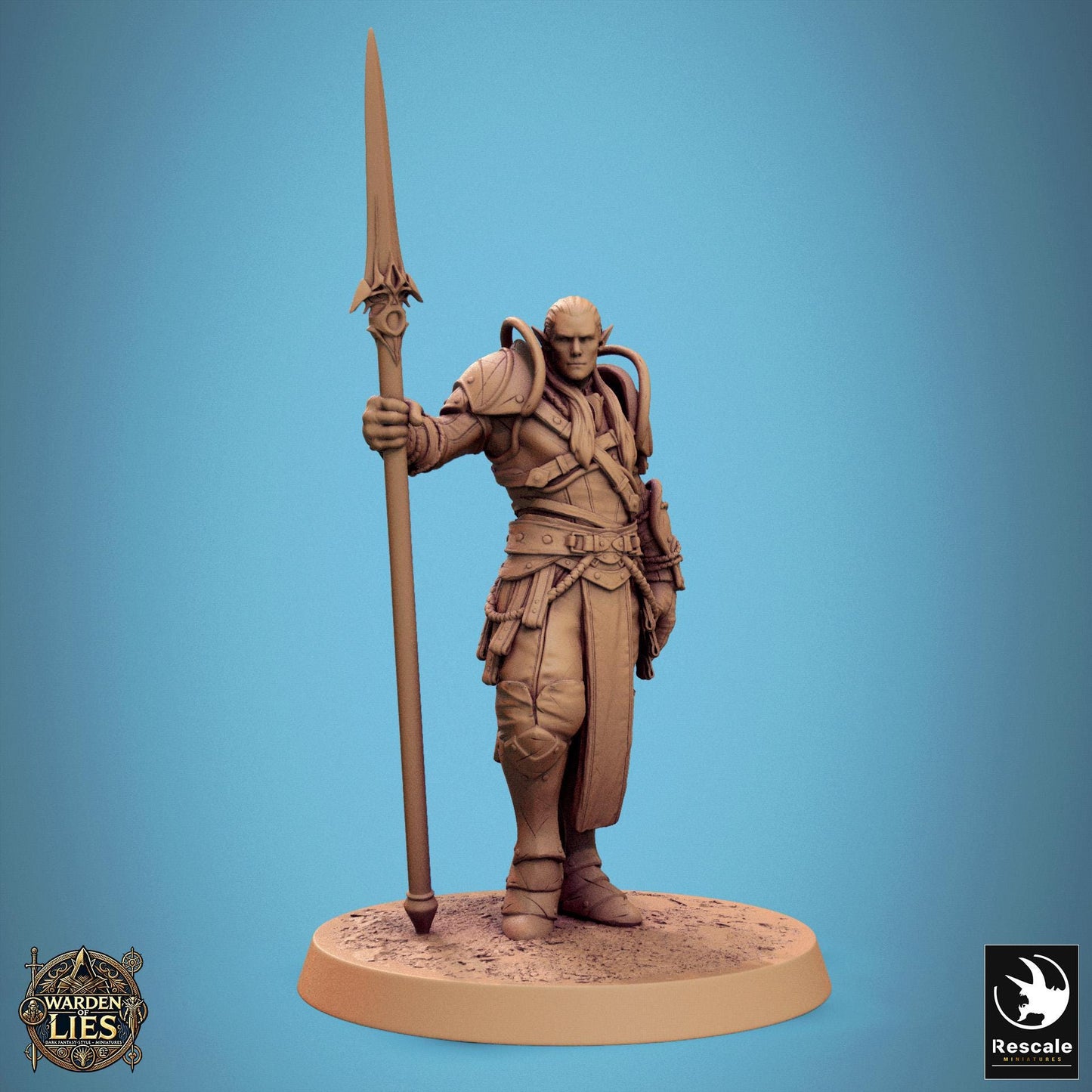 Moon Elf Sentinels, Spears by Rescale Miniatures | Unpainted | Print on Demand | Use Code FREESHIP50