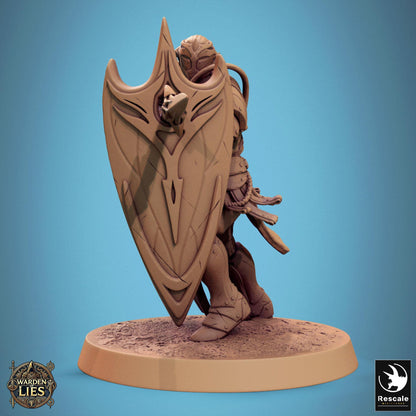 Moon Elf Sentinels, Spears by Rescale Miniatures | Unpainted | Print on Demand | Use Code FREESHIP50