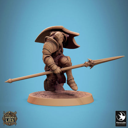 Moon Elf Sentinels, Spears by Rescale Miniatures | Unpainted | Print on Demand | Use Code FREESHIP50