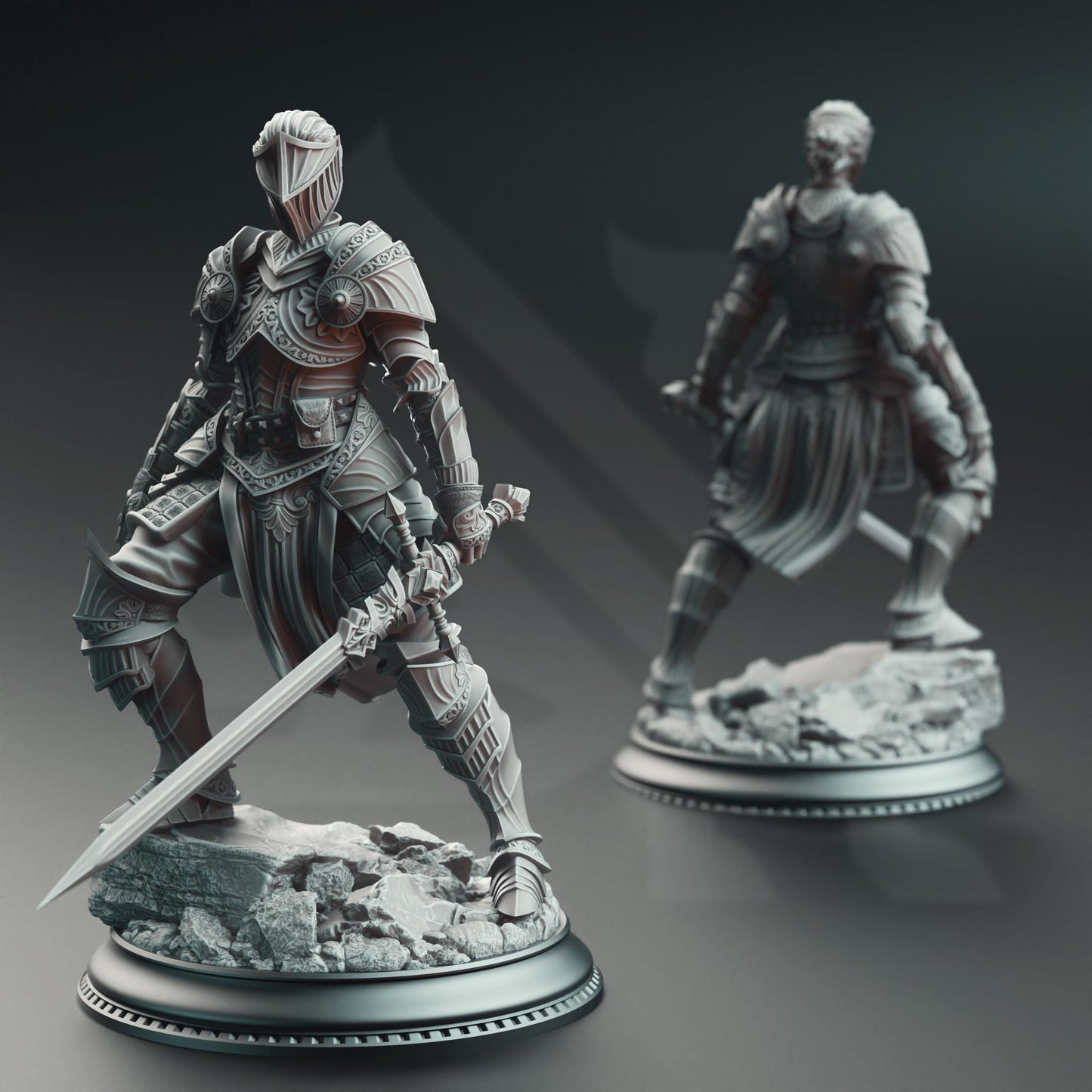 Vera Lanius the Absolved, Knight Commander by DM Stash | Unpainted | Print on Demand | Use Code FREESHIP50