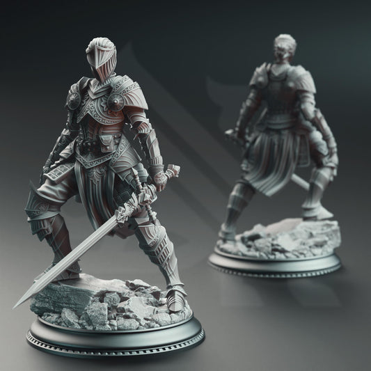 Vera Lanius the Absolved, Knight Commander by DM Stash | Unpainted | Print on Demand | Use Code FREESHIP50