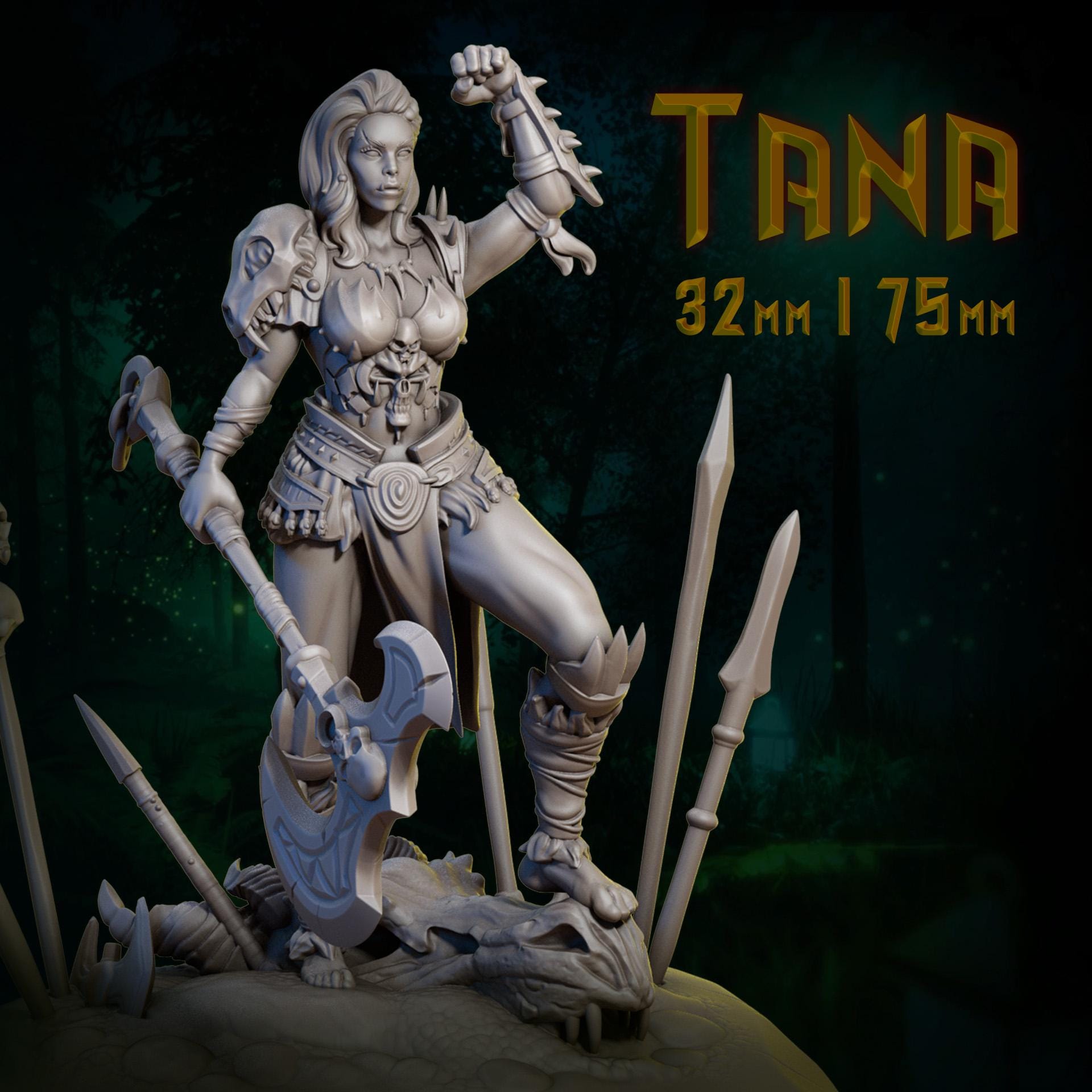 Tana by Dungeons and Maidens | Unpainted | Print on Demand | Use Code FREESHIP50