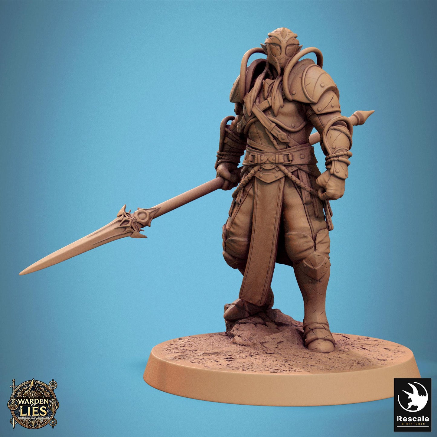 Moon Elf Sentinels, Spears by Rescale Miniatures | Unpainted | Print on Demand | Use Code FREESHIP50