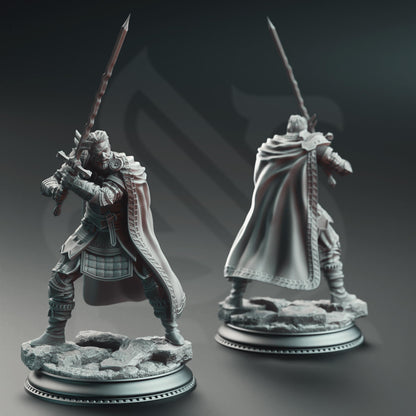 Field Marshal Kurt Williams, Commander of Baldur by DM Stash | Unpainted | Print on Demand | Use Code FREESHIP50