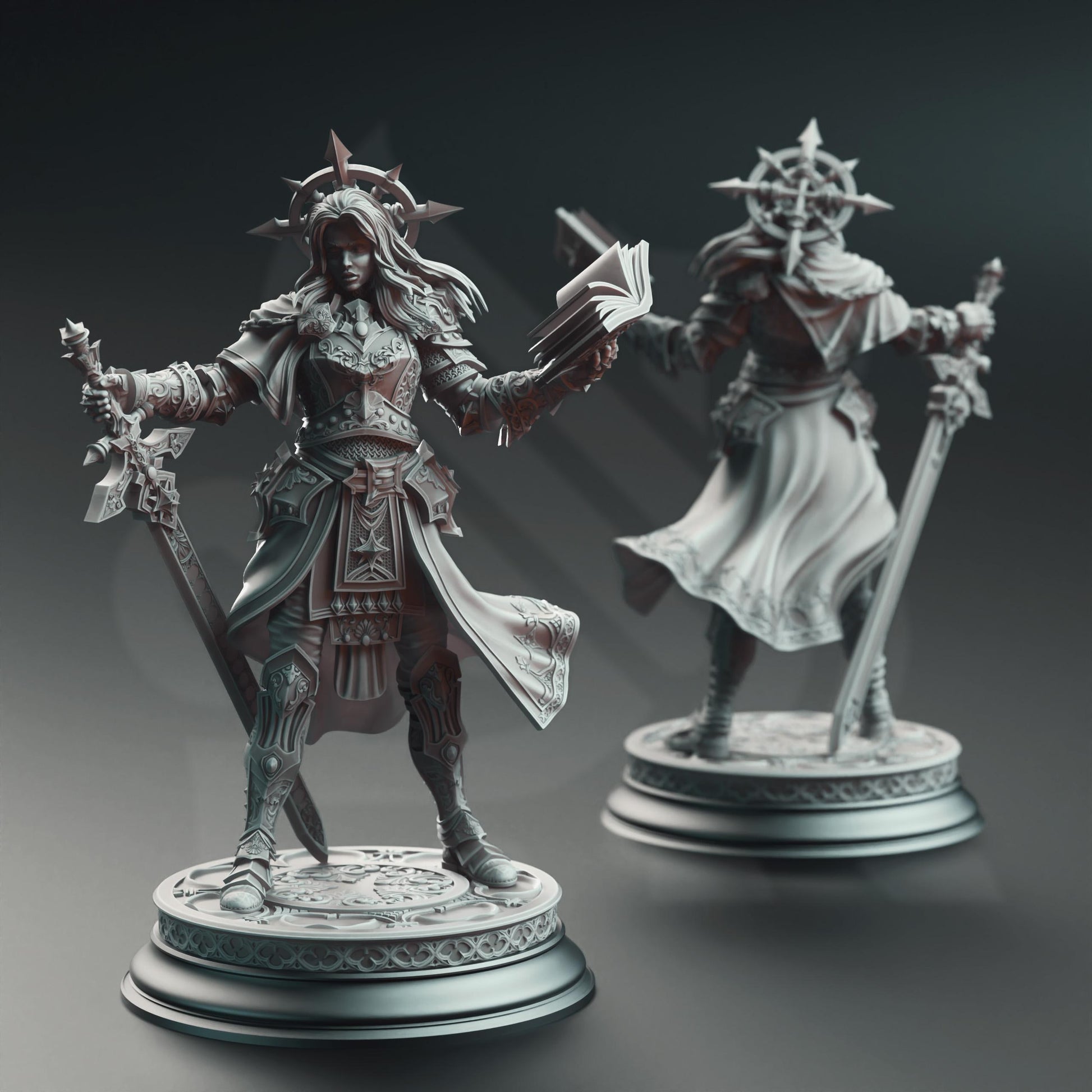 Johanna Saffron the Scorned, Vengeance Paladin by DM Stash | Unpainted | Print on Demand | Use Code FREESHIP50