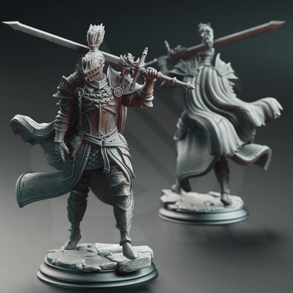 Lothar the Black, Knight of the Dusk by DM Stash | Unpainted | Print on Demand | Use Code FREESHIP50