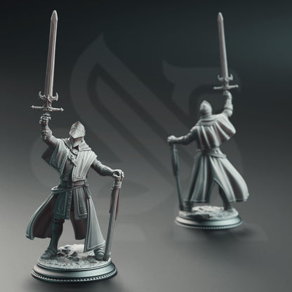 Vicar Atticus, the Priest Knight by DM Stash | Unpainted | Print on Demand | Use Code FREESHIP50